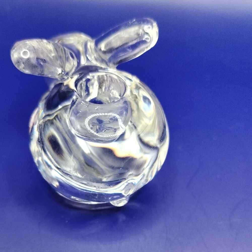 Crystal Clear Glass Rabbit Figurines Set - Picture 6 of 8